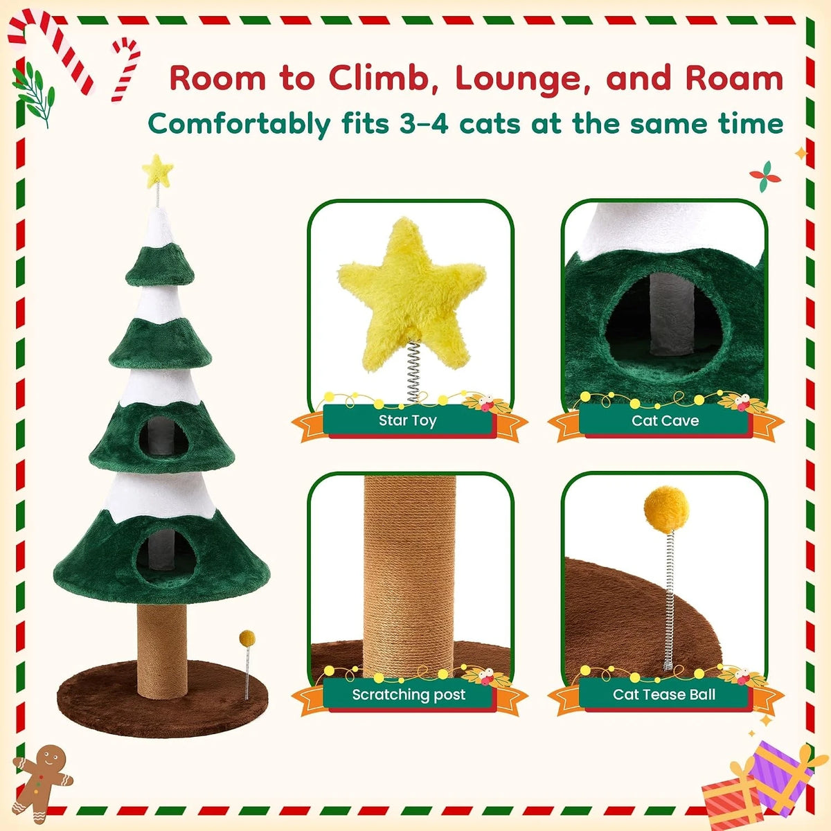 Evergreen Holiday Cat Tree