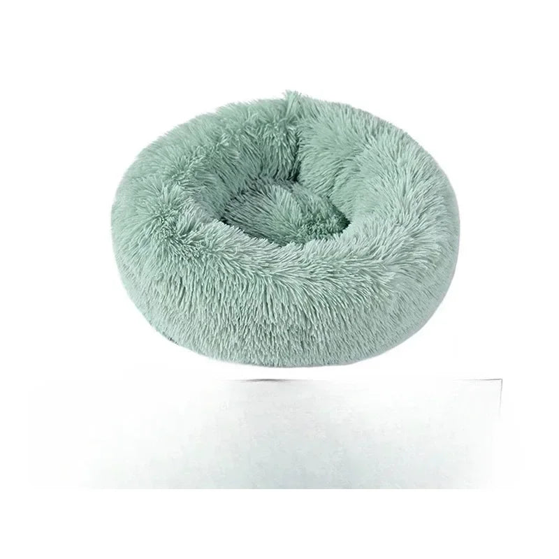 Round Plush Cat Bed