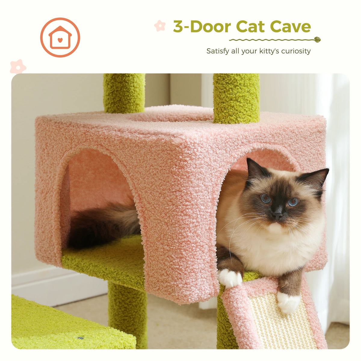 Flower Garden Cat Tree with Perches