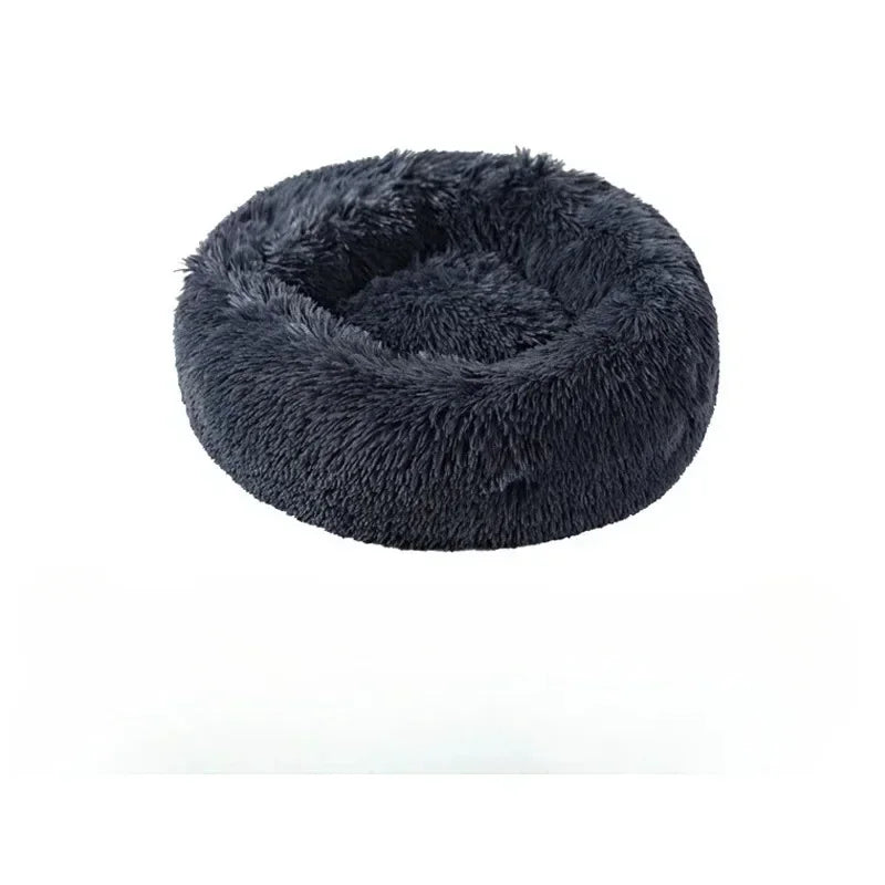 Round Plush Cat Bed