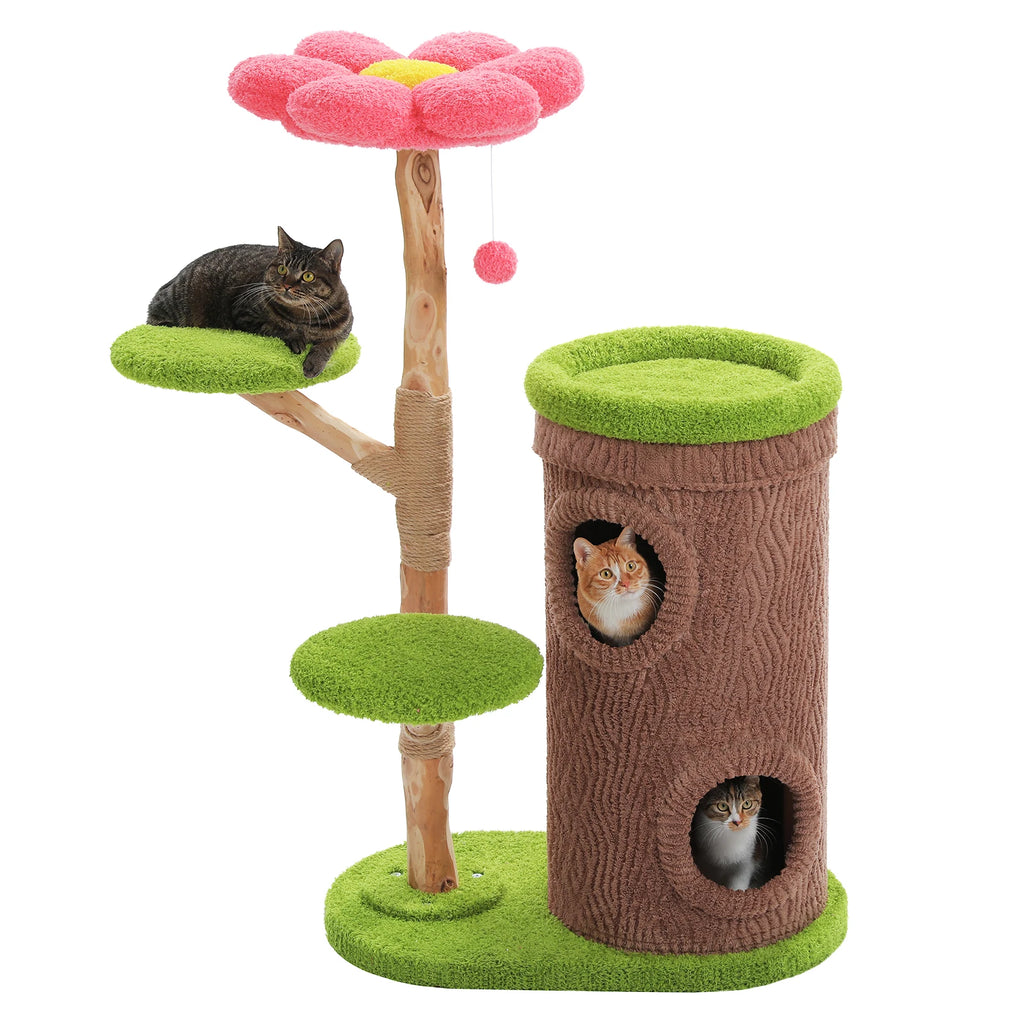 Four-Condos Tall Cat Tower