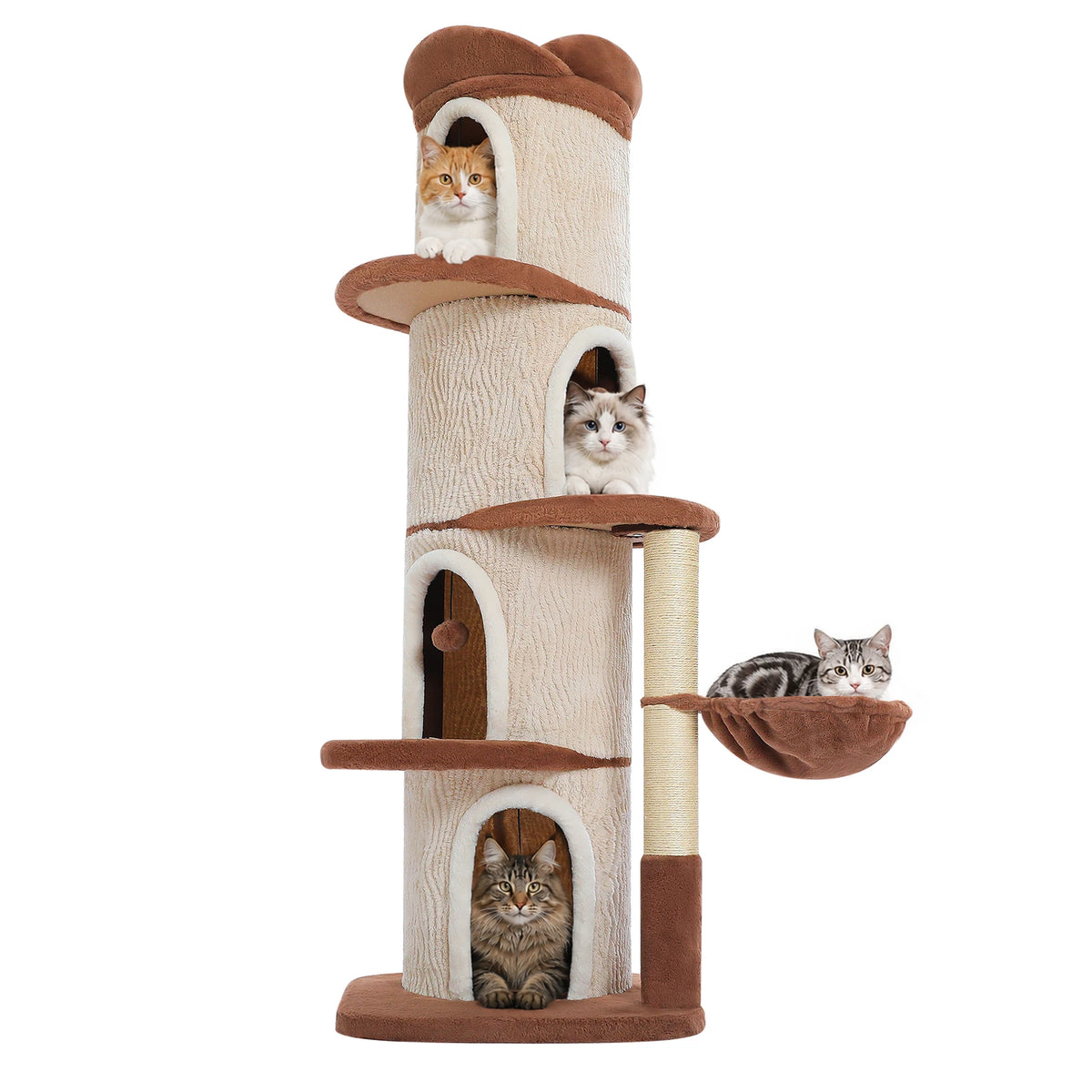 Four-Condos Tall Cat Tower