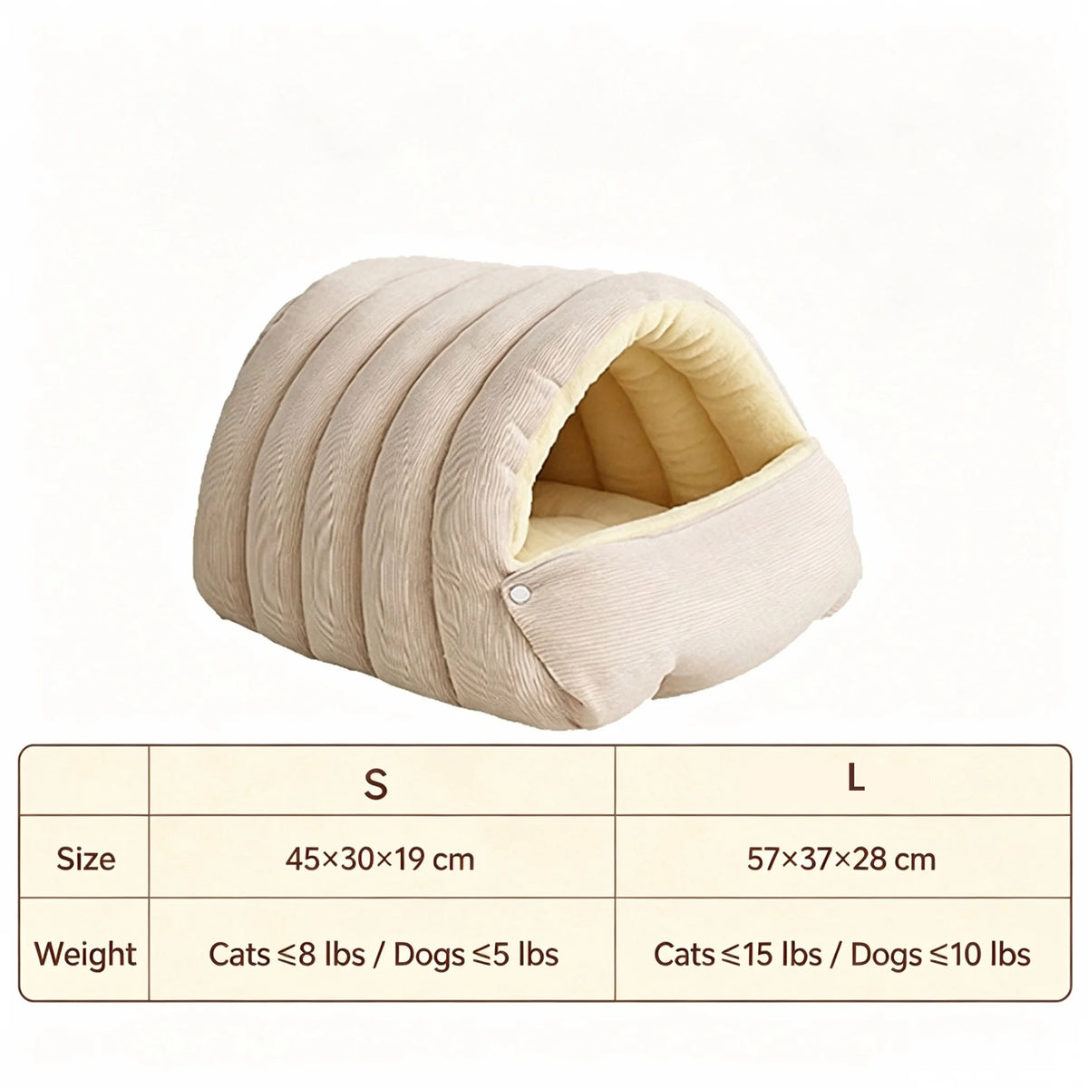 Foldable Enclosed Cat Bed