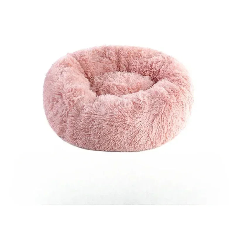 Round Plush Cat Bed