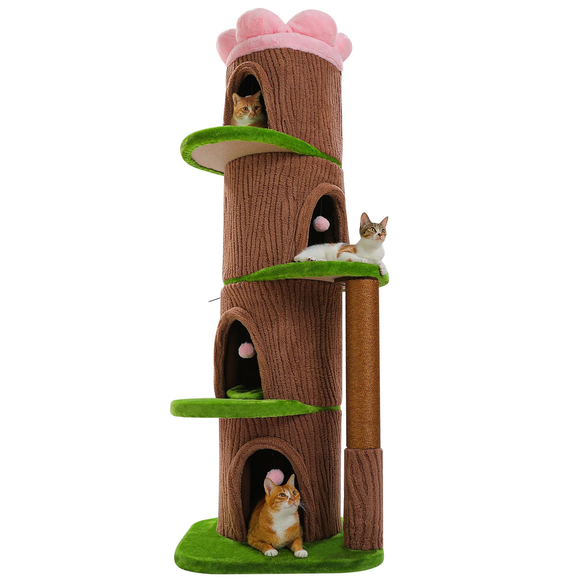 Four-Condos Tall Cat Tower