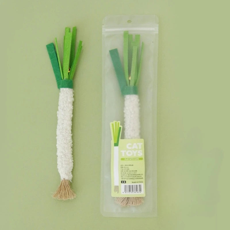 Three-Piece Vegetable Cat Toy Set