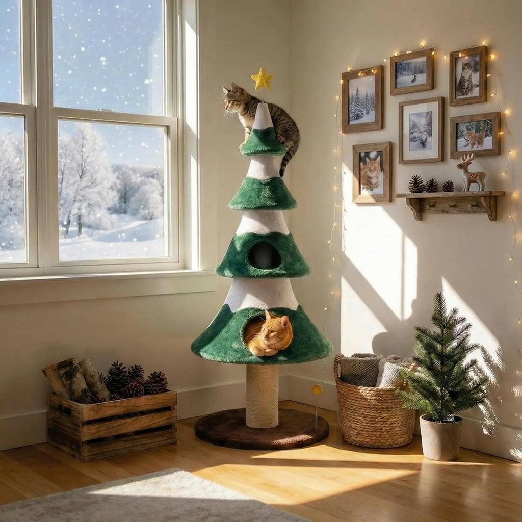 Evergreen Holiday Cat Tree
