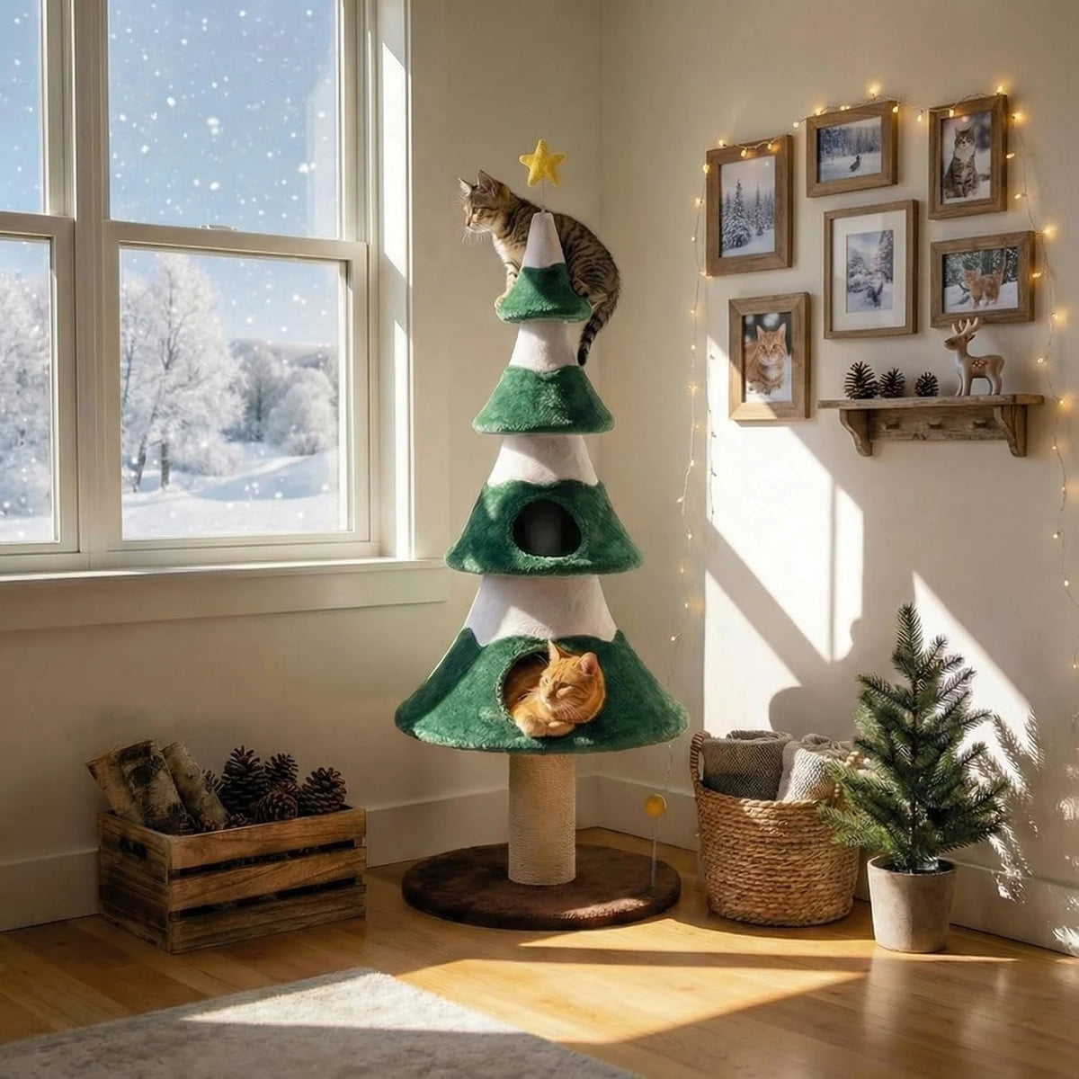 Evergreen Holiday Cat Tree