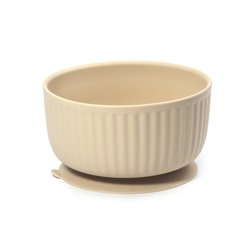 Striped Silicone Suction Cat Bowl