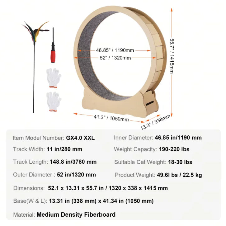 Indoor Cat Exercise Wheel
