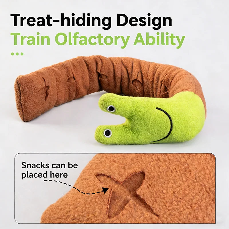 Snail-Shaped Plush Cat Toy