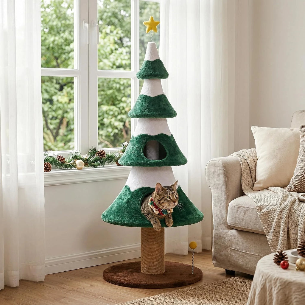 Evergreen Holiday Cat Tree
