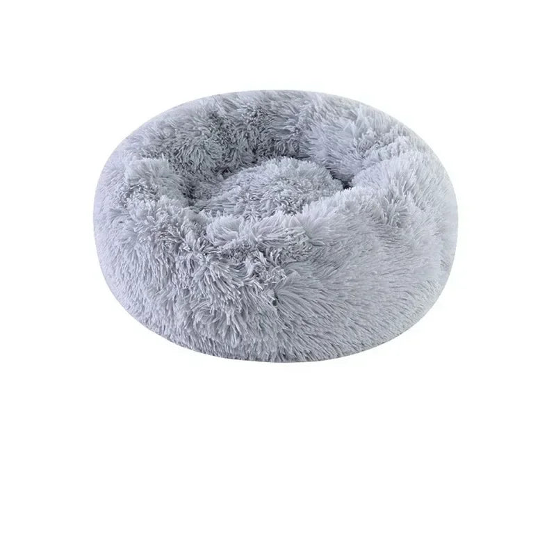 Round Plush Cat Bed
