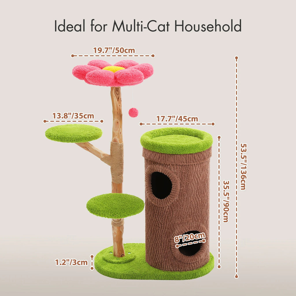 Four-Condos Tall Cat Tower