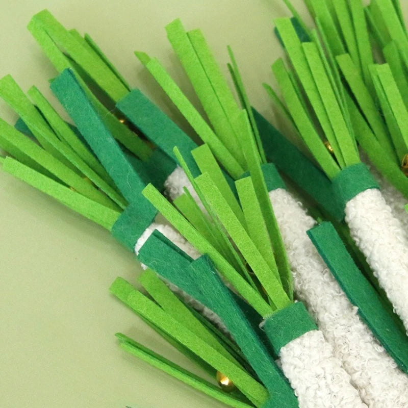Three-Piece Vegetable Cat Toy Set