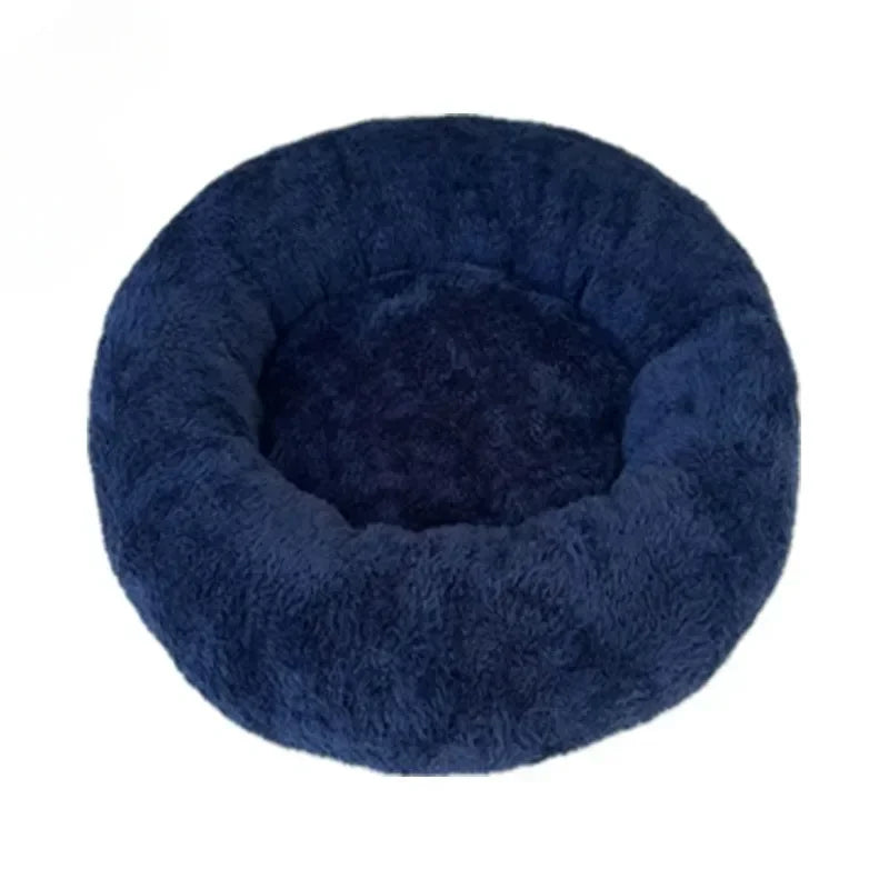 Round Plush Cat Bed
