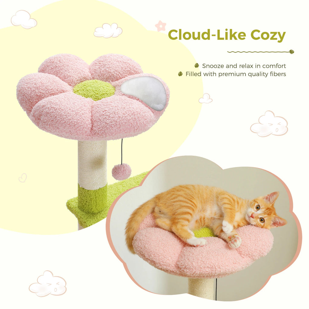 Flower Garden Cat Tree with Perches