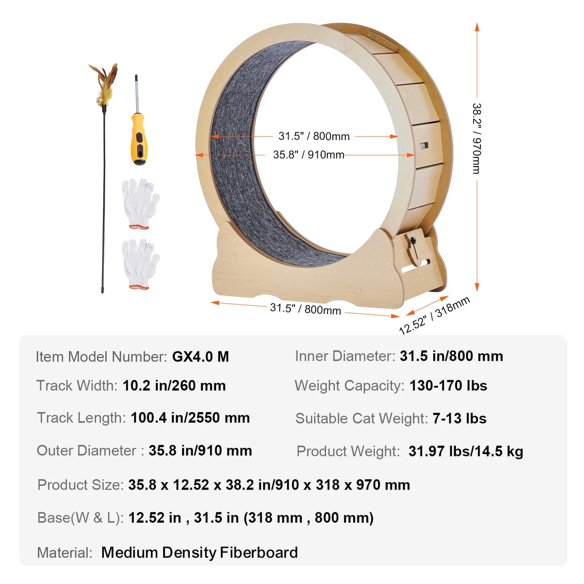 Indoor Cat Exercise Wheel