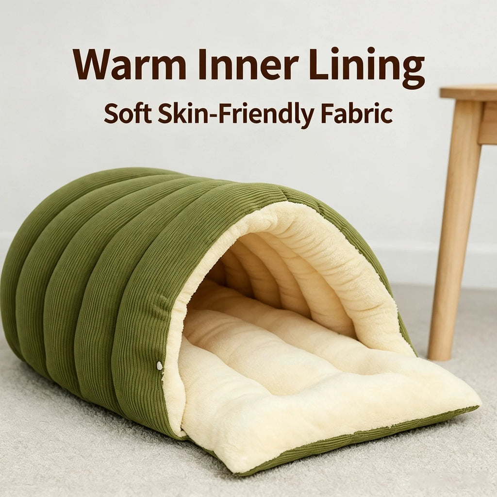 Foldable Enclosed Cat Bed