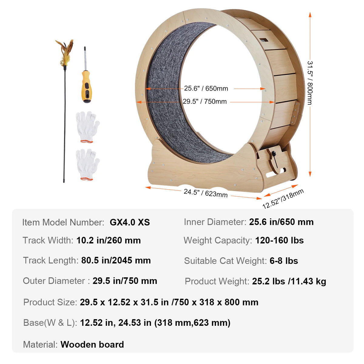 Indoor Cat Exercise Wheel