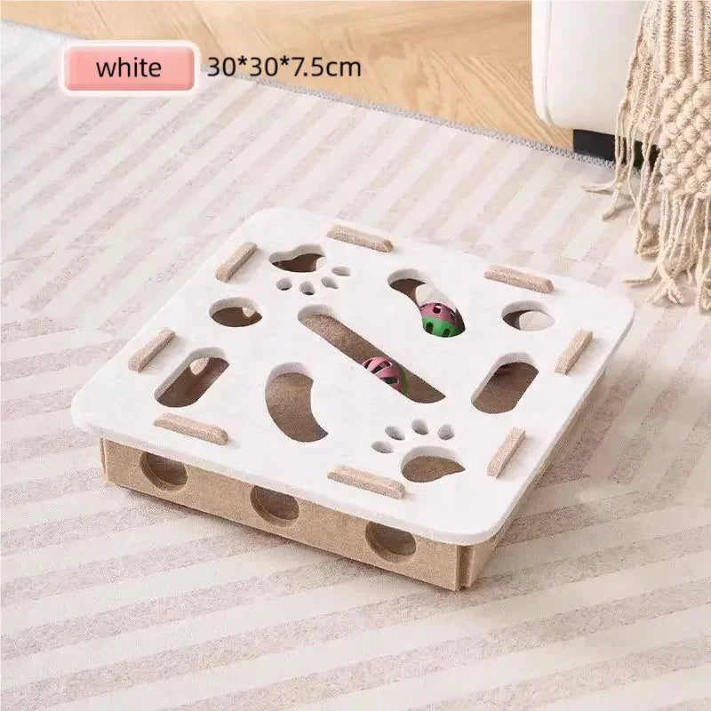 Round Felt Cat Treat Maze