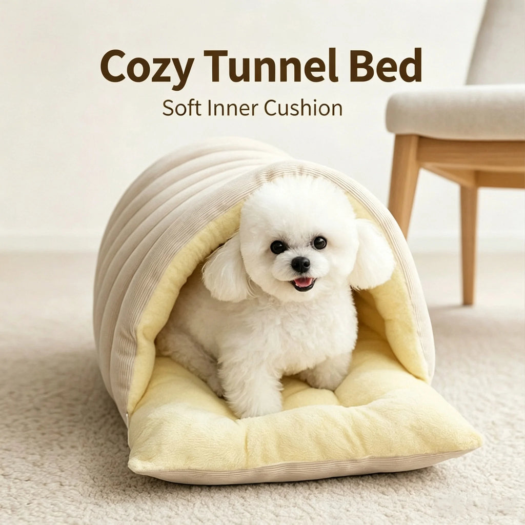 Foldable Enclosed Cat Bed