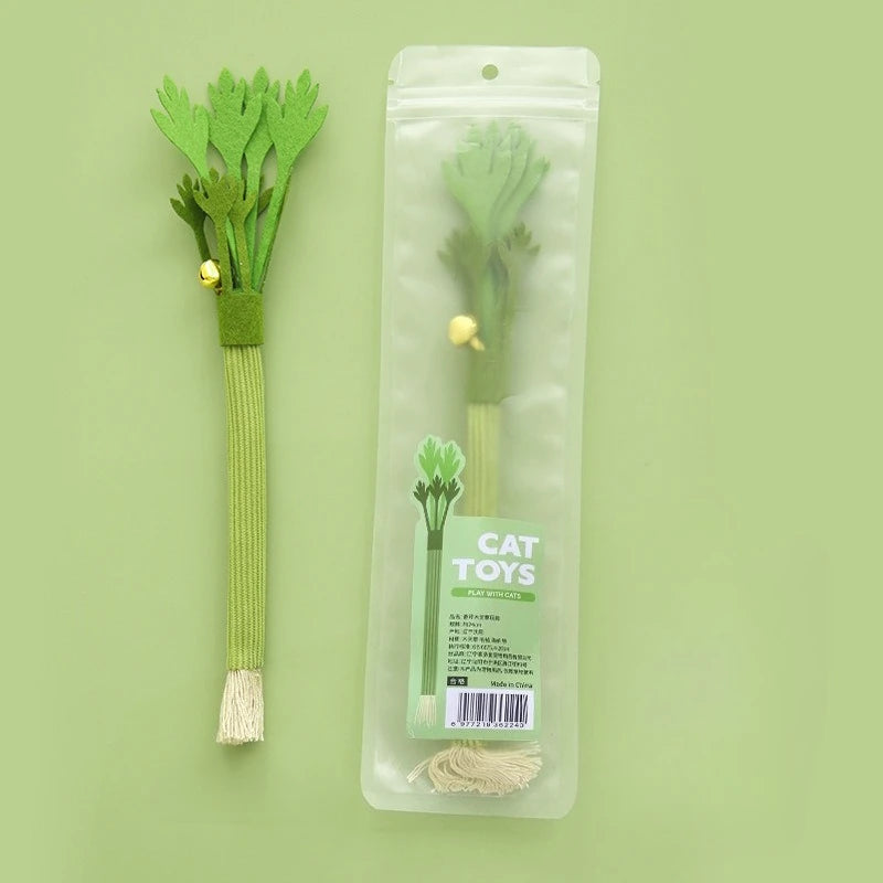 Three-Piece Vegetable Cat Toy Set