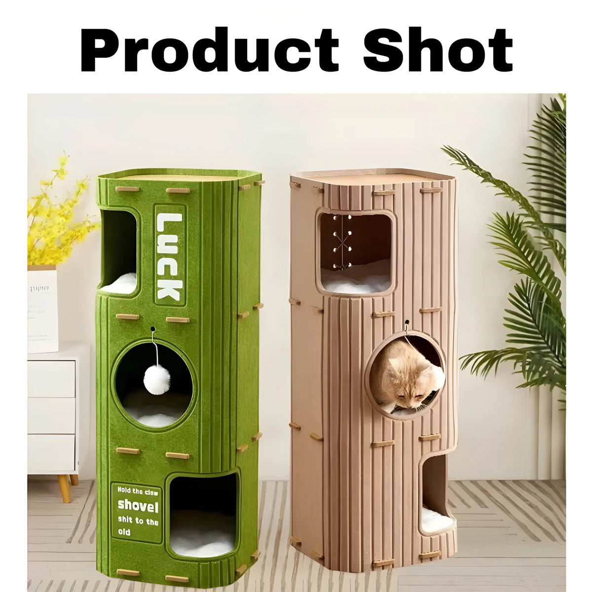 Multi-Level Enclosed Cat Nest Tower