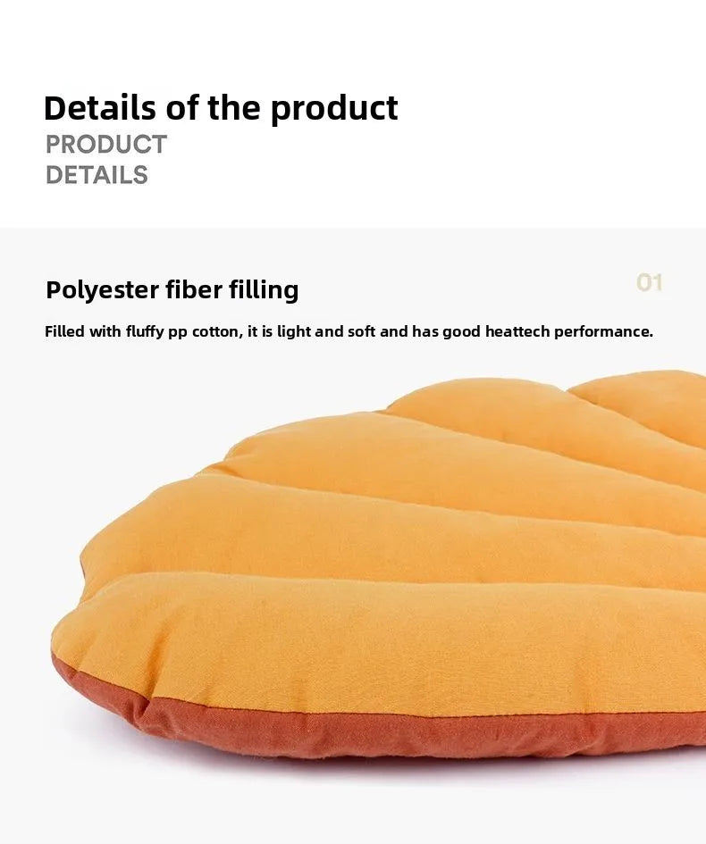Leaf-Shaped Cat Lounge Mat