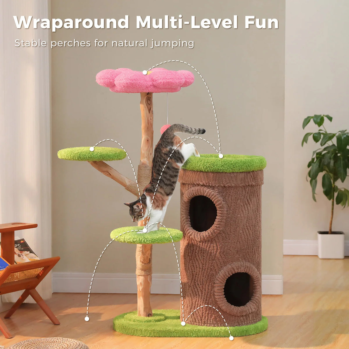 Four-Condos Tall Cat Tower