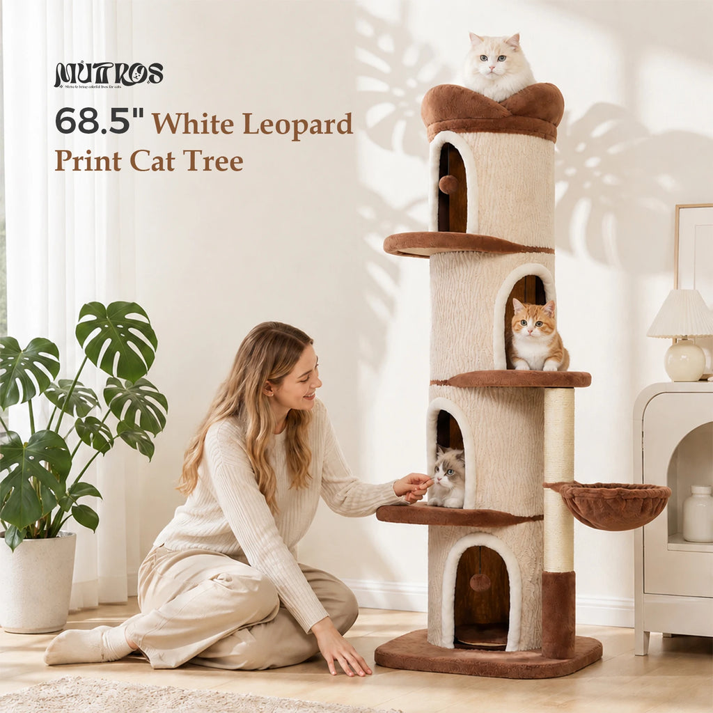 Four-Condos Tall Cat Tower