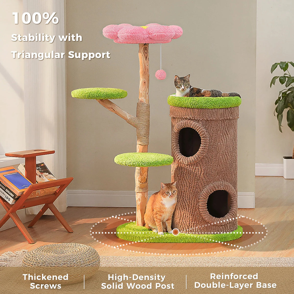 Four-Condos Tall Cat Tower