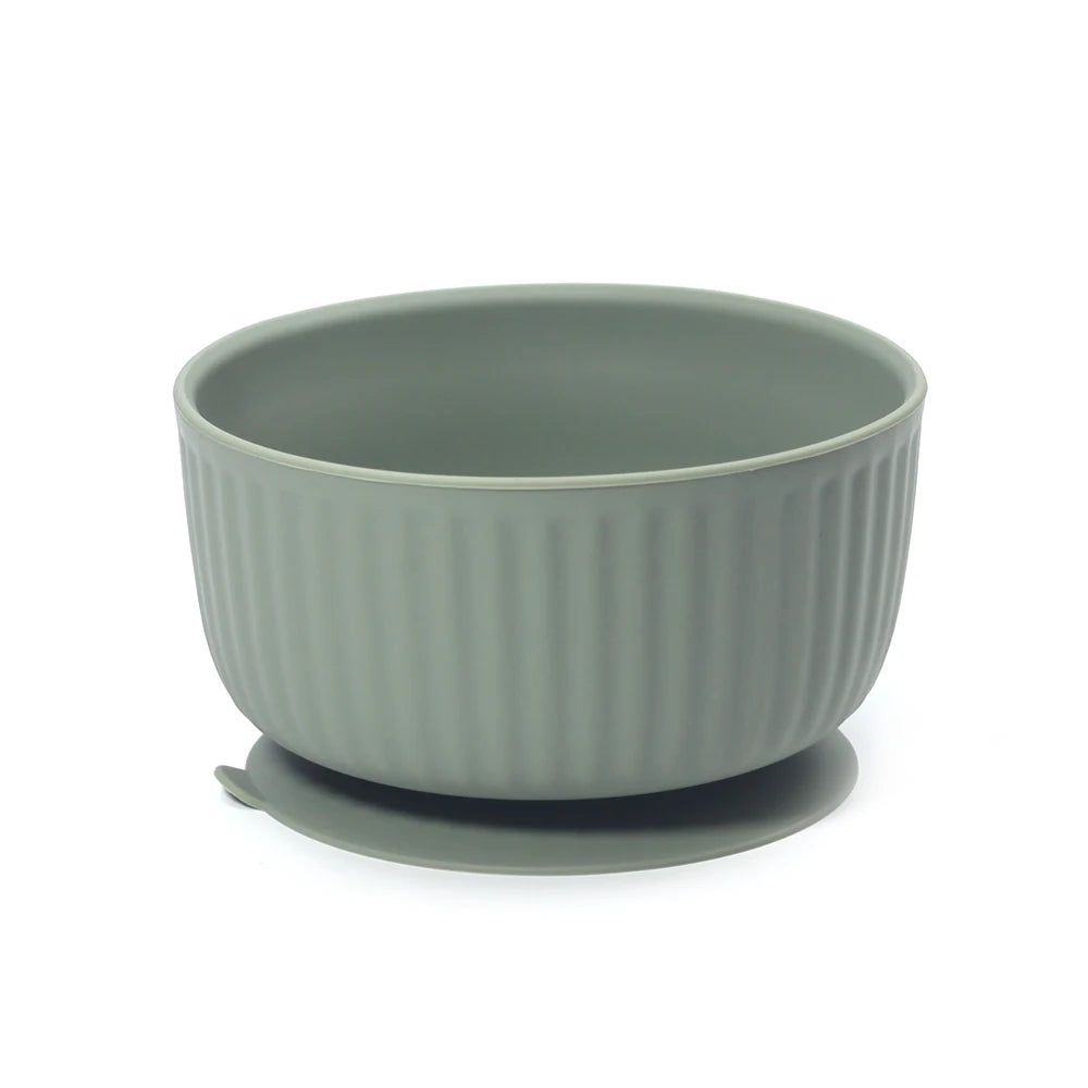 Striped Silicone Suction Cat Bowl