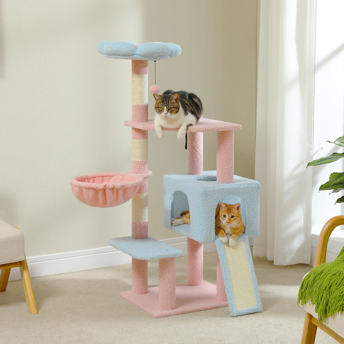 Flower Garden Cat Tree with Perches