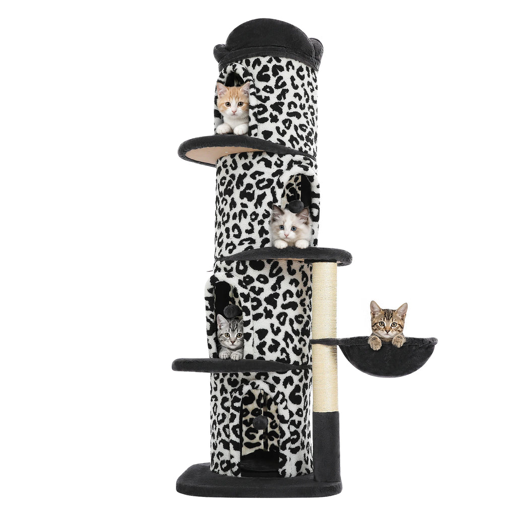Four-Condos Tall Cat Tower