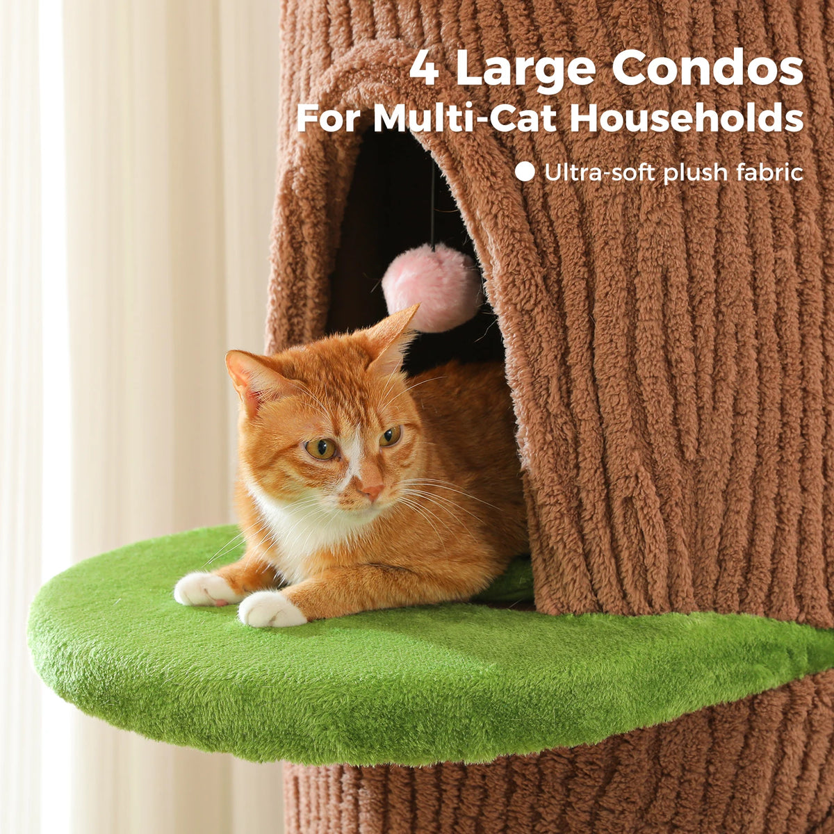Four-Condos Tall Cat Tower