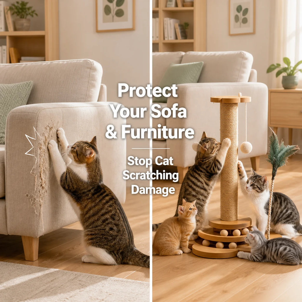 Sisal Cat Scratcher and Climbing Frame