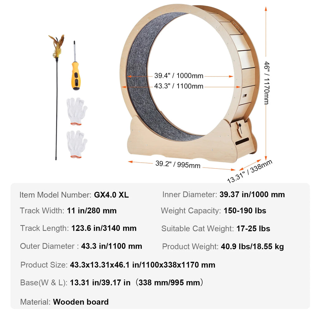 Indoor Cat Exercise Wheel
