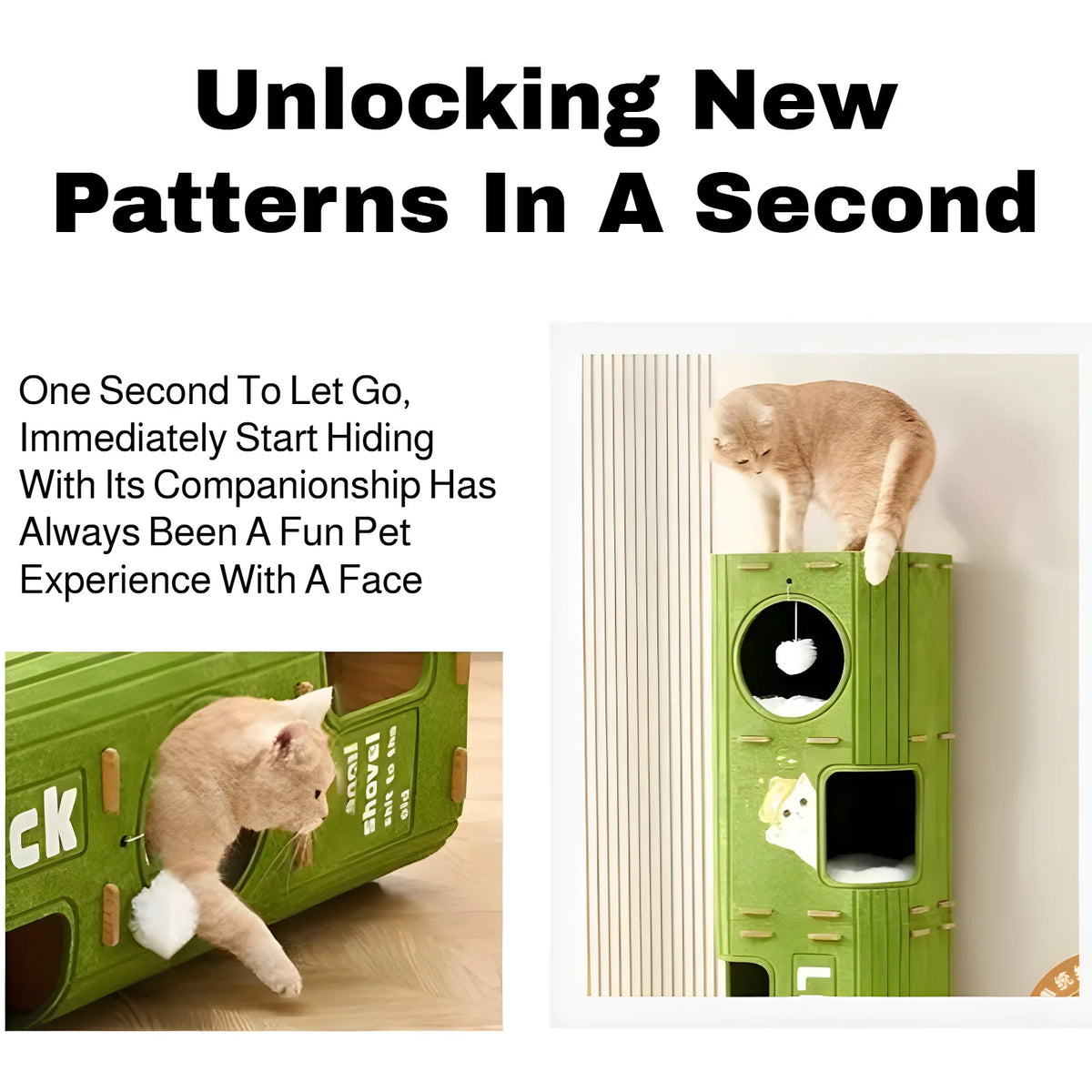 Multi-Level Enclosed Cat Nest Tower