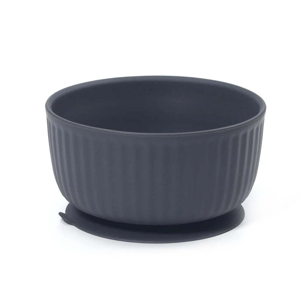 Striped Silicone Suction Cat Bowl