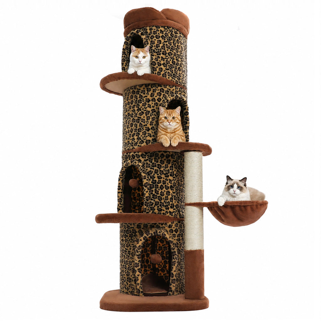 Four-Condos Tall Cat Tower