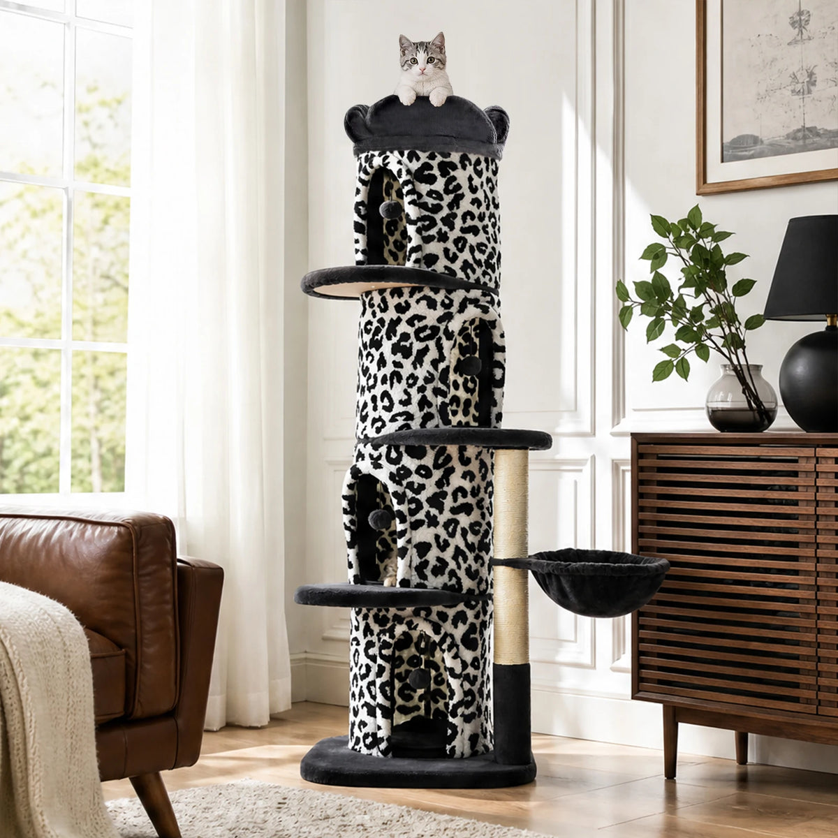 Four-Condos Tall Cat Tower