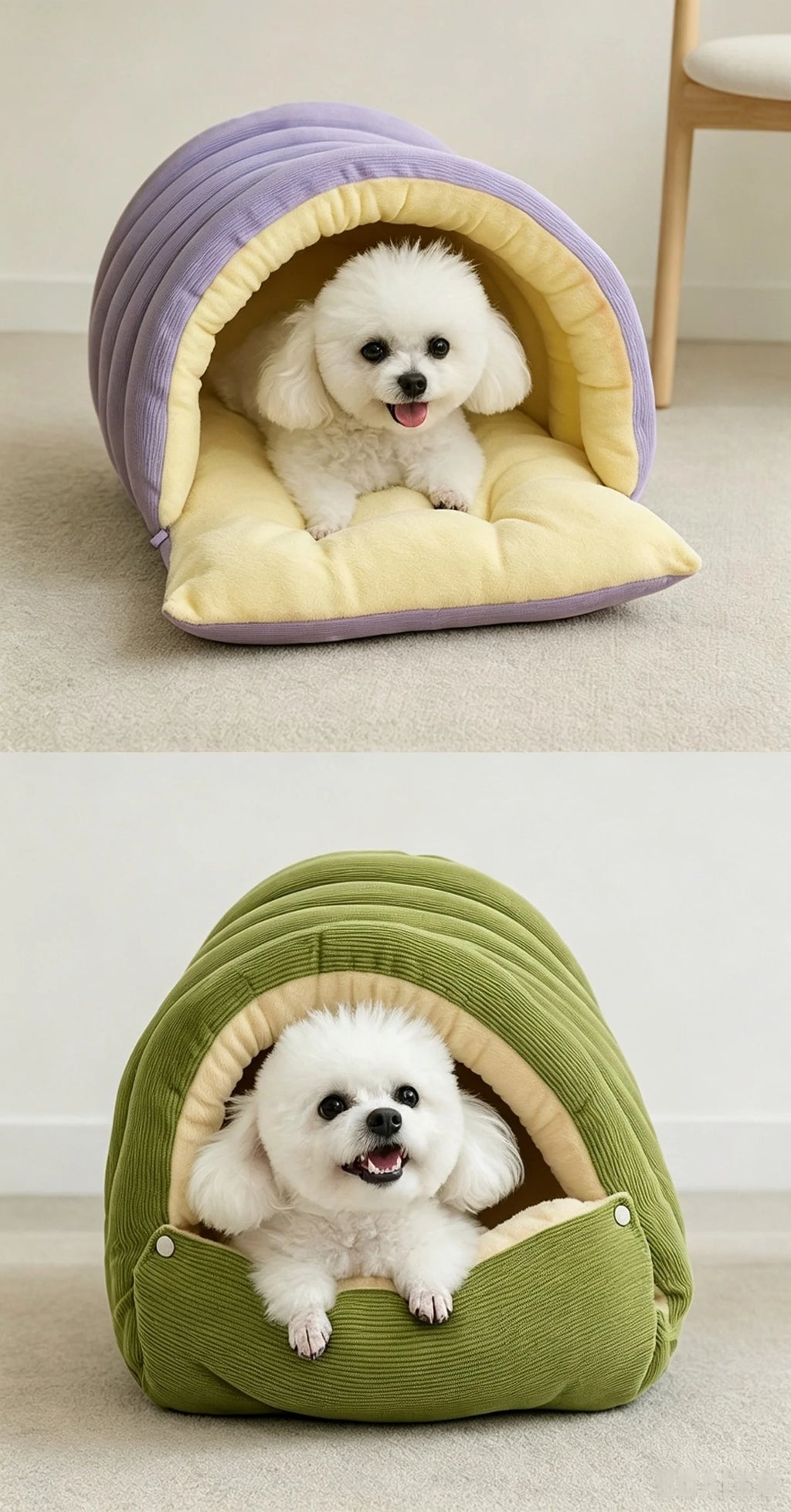 Foldable Enclosed Cat Bed