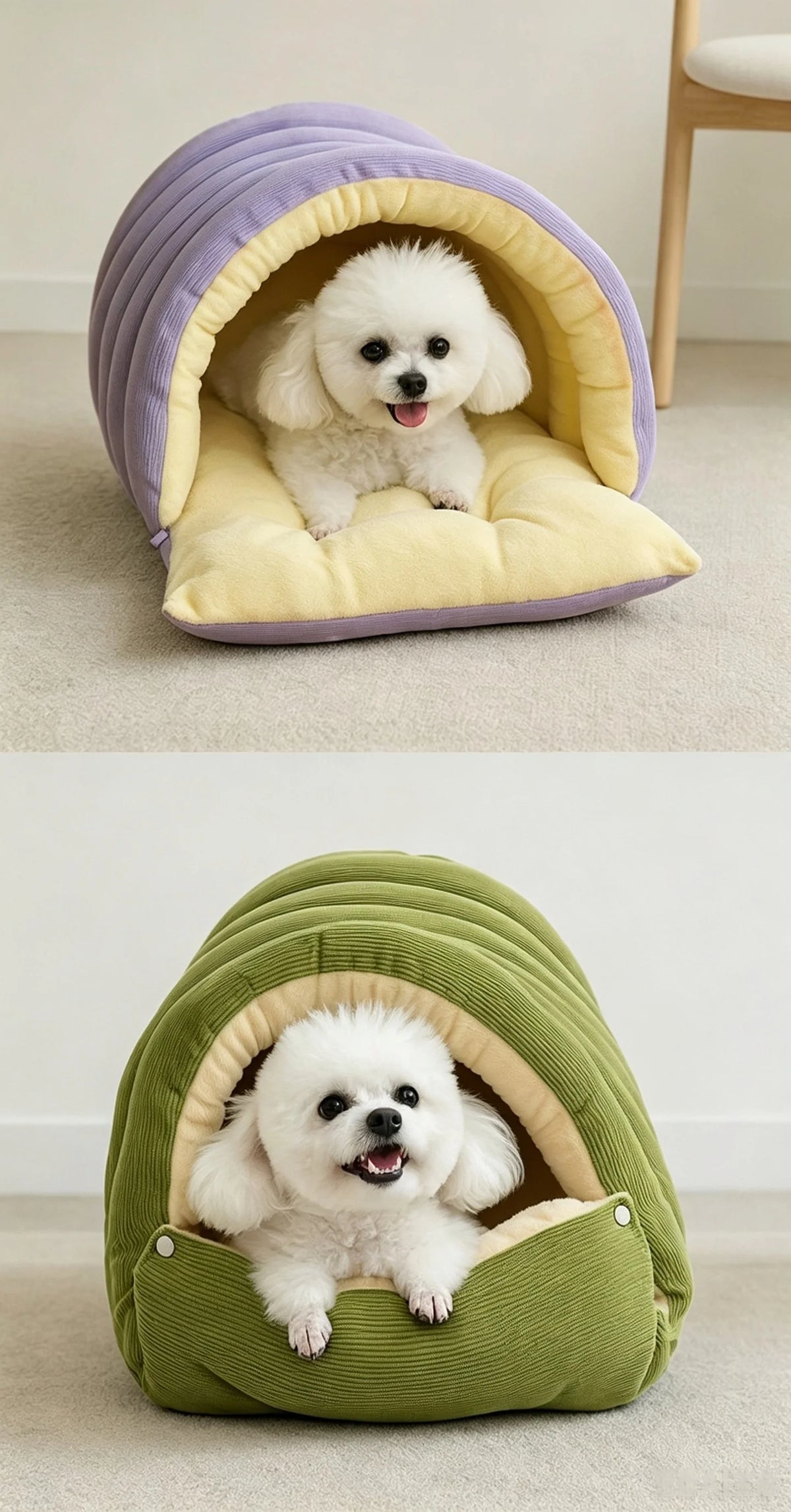 Foldable Enclosed Cat Bed