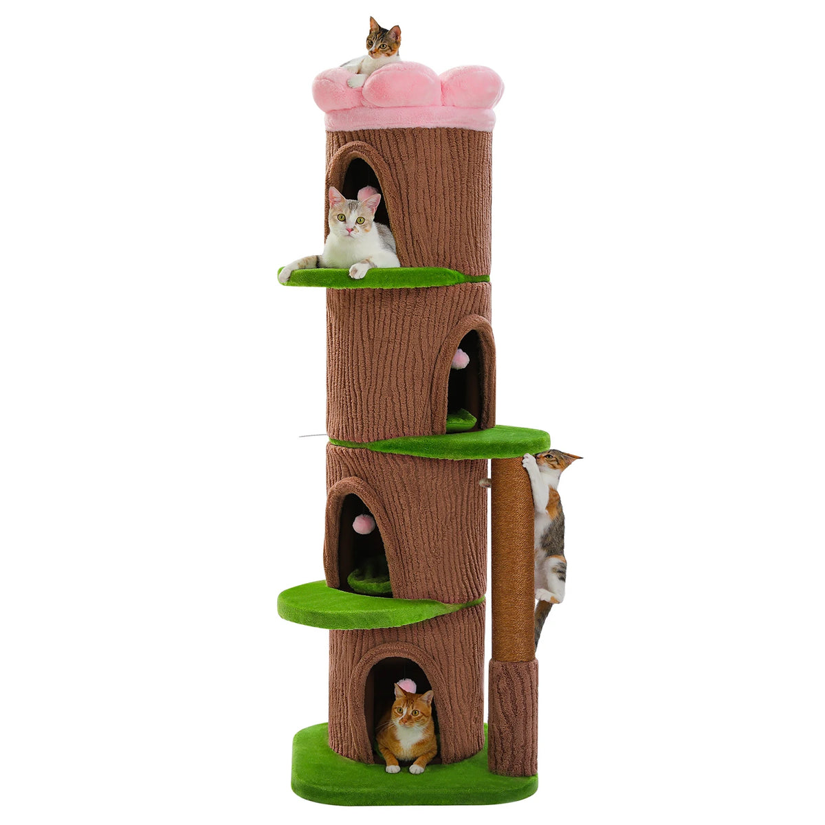 Four-Condos Tall Cat Tower