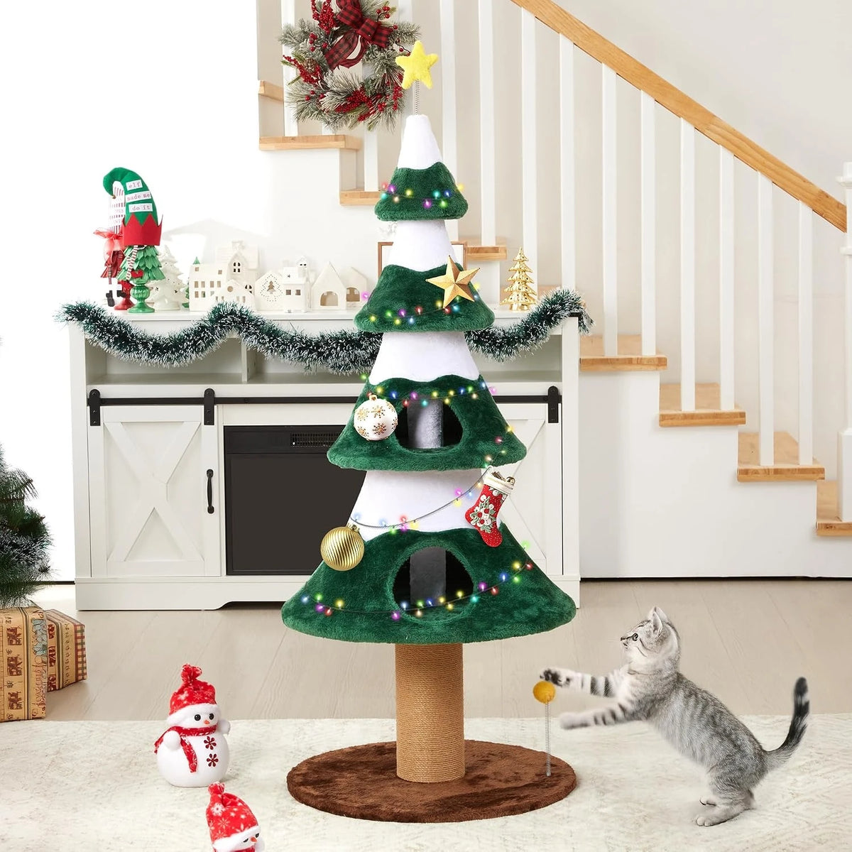 Evergreen Holiday Cat Tree