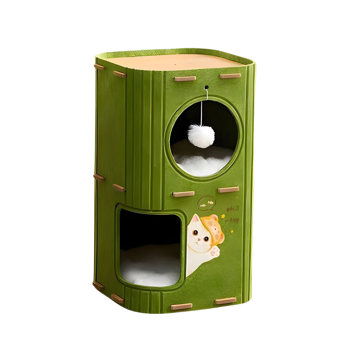 Multi-Level Enclosed Cat Nest Tower