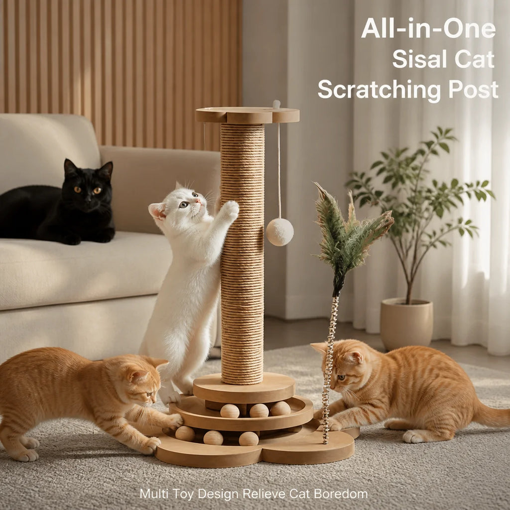 Sisal Cat Scratcher and Climbing Frame