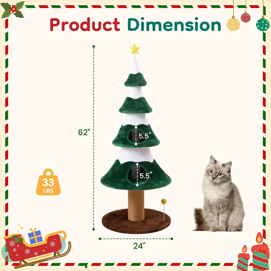 Evergreen Holiday Cat Tree
