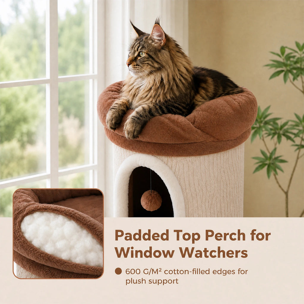 Four-Condos Tall Cat Tower